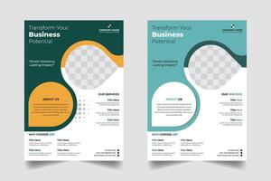 Clean and Stylish Business Flyer template vector