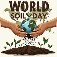 Seeds of Global Unity World Soil Day vector