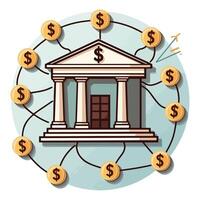 Financial Networks Visualizing Banking Systems and Money Flow vector