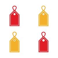 Set of Price tag icons. illustration in flat style vector
