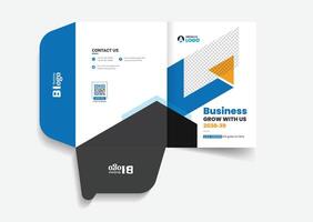 Presentation folder design for your business proposal vector