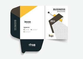 Modern presentation folder design for your business proposal vector