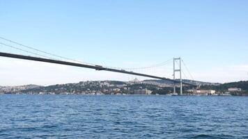 Bosphorus bridge in Istanbul, Turkey video