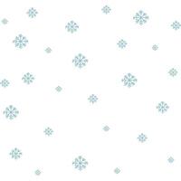 Light blue snowflake pattern on white background. Winter background design for Christmas and seasonal decoration. vector