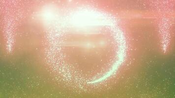 Golden Color Moving Particle Loop video
