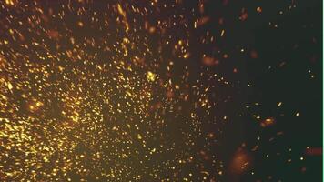 Golden Color Moving Particle Loop video