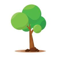 Tree simply flat style vector