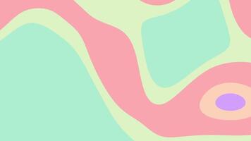 Pastel pink, green, and yellow abstract shapes flow together in a harmonious design. Ideal for backgrounds, website headers, and invitations. video