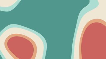 Abstract art with teal, peach, and cream organic shapes. Suitable for backgrounds, prints, websites, and artistic projects needing modern visuals. video