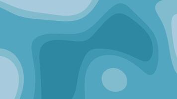 Abstract blue shapes creating a flowing wavy background pattern. Perfect for modern designs, digital art, websites, or backgrounds for print materials. video