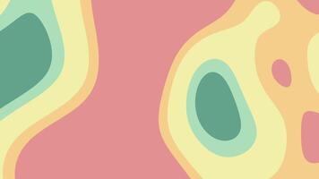 Pastelcolored wavy shapes create abstract background art suitable for digital design projects, social media graphics, and artistic presentations. video