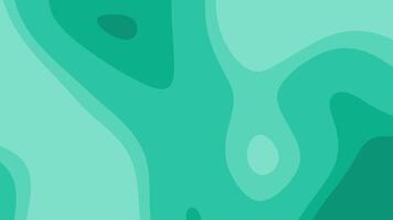 Abstract teal papercut design with wavy shapes, perfect for modern backgrounds, posters, and digital art projects needing a contemporary touch. video