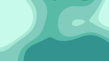 Abstract teal green wavy background with layered shapes ideal for digital design projects, presentations, websites, and creative layouts. video