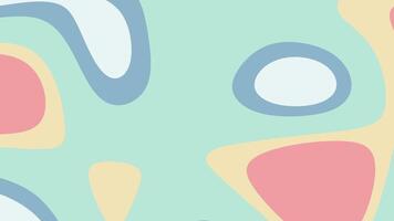 Pastelcolored organic shapes create an abstract background design. Perfect for modern, artistic, and versatile projects in need of unique visuals. video