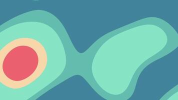 Abstract teal blue shapes with red and beige circles. Suitable for modern design projects, web backgrounds, and digital art concepts. video