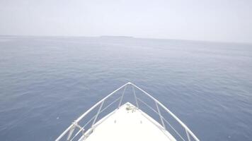 Feel the freedom as the boat sails into the endless ocean. S-Log for colour grading video