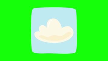 Animated Weather Icons Loop 3of9 Cloudy video