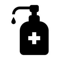 Hand sanitizer icon for graphic design, logo, web site, social media, mobile app, ui illustration vector