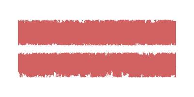 Red grungy torn paper effect on white background. vector