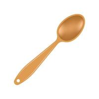 Spoon icon in flat style. Teaspoon illustration on isolated background. Tablespoon sign business concept. vector