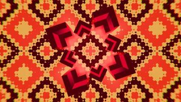 Colorful kaleidoscope patterns enhance VJ loop music experience video