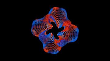 Dynamic swirling patterns in vibrant colors for mesmerizing VJ loops video