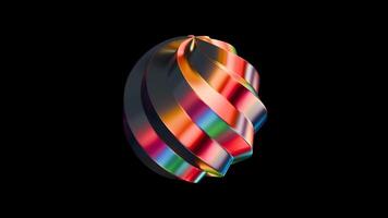 Dynamic swirling patterns create mesmerizing visual experience for performances video