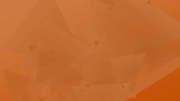 Orange abstract background with triangles video