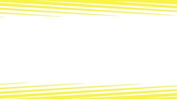 Yellow and white striped background with a white space video