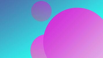 A purple and pink background with a circle in the center video