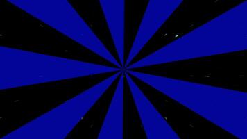 A blue and black background with a starburst pattern video