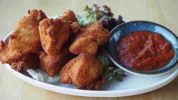 Crispy Fried Chicken Bites with Dipping Sauce, a delectable appetizer for food enthusiasts video