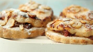 These are utterly delicious and delightful Almond Raisin Pastries topped with Sugar Dusting video