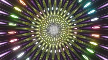 ein bunt Licht Show mit viele anders Farben video