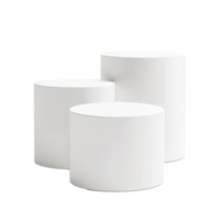 Cylinder pedestal podium isolate on transparent background png