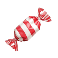 gestreept rood en Kerstmis snoep wikkel isoleren Aan transparant achtergrond png