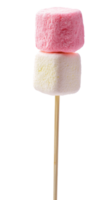 Marshmallow on stick isolate on transparent background png