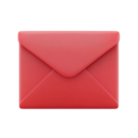 Red envelope 3D icon cartoon isolate png