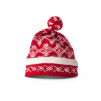 Santa claus hats with pattern isolate on transparent background png