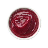 Cranberry sauce front view isolate on transparent background png
