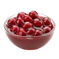 Cranberry sauce isolate on transparent background png