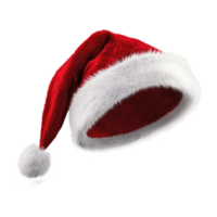 Santa Hat side view isolate on transparent background png