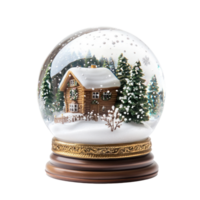 Chrismas Snow globe isolate on transparent background png