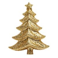 Glitter form as Christmas tree front view isolate on transparent background png