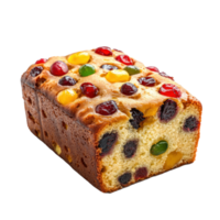 Fruit cake front view isolate on transparent background png