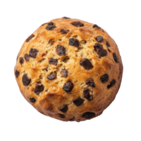 Panettone top view isolate on transparent background png