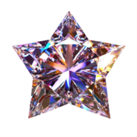 Diamond Star isolate on transparent background png