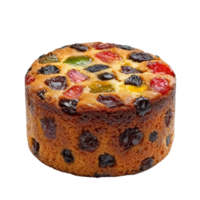 Fruit cake front view isolate on transparent background png