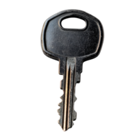 Unique black key with simple design and shape png