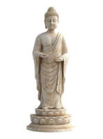 Standing Buddha statue in serene pose png